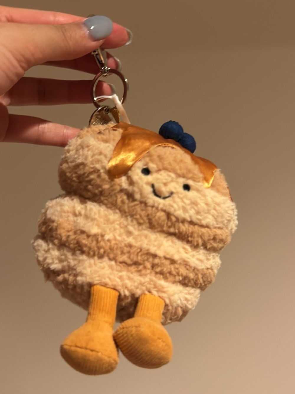 *SOLD*Jellycat Blueberry Pancake Plush Keycharm - Picture 2 of 2